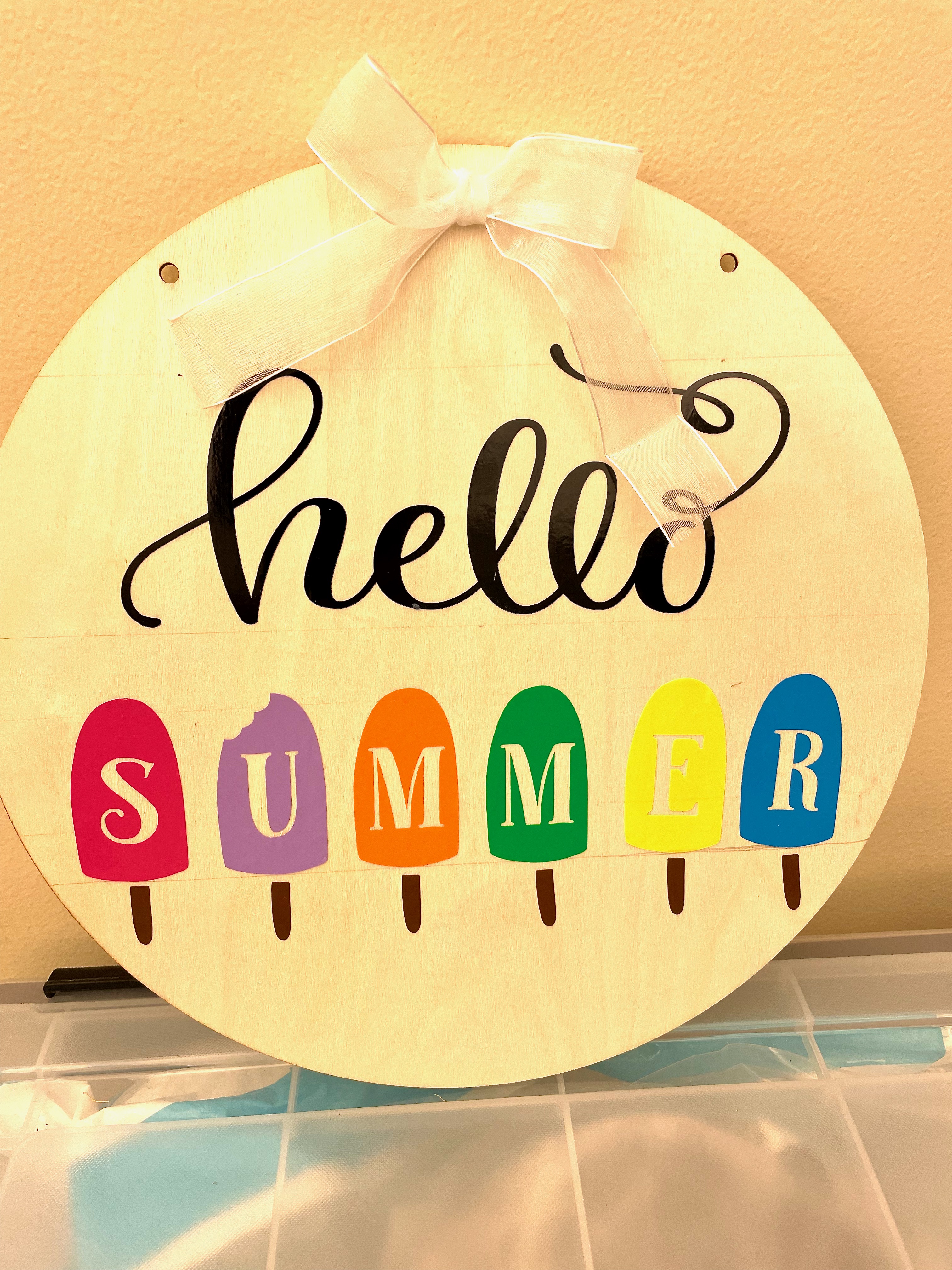 hello summer sign