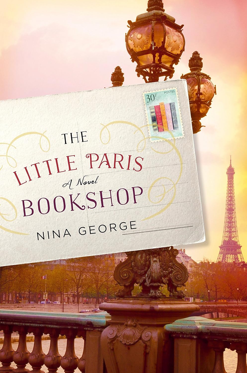 Cover image reads "The Little Paris Bookshop" by Nina George