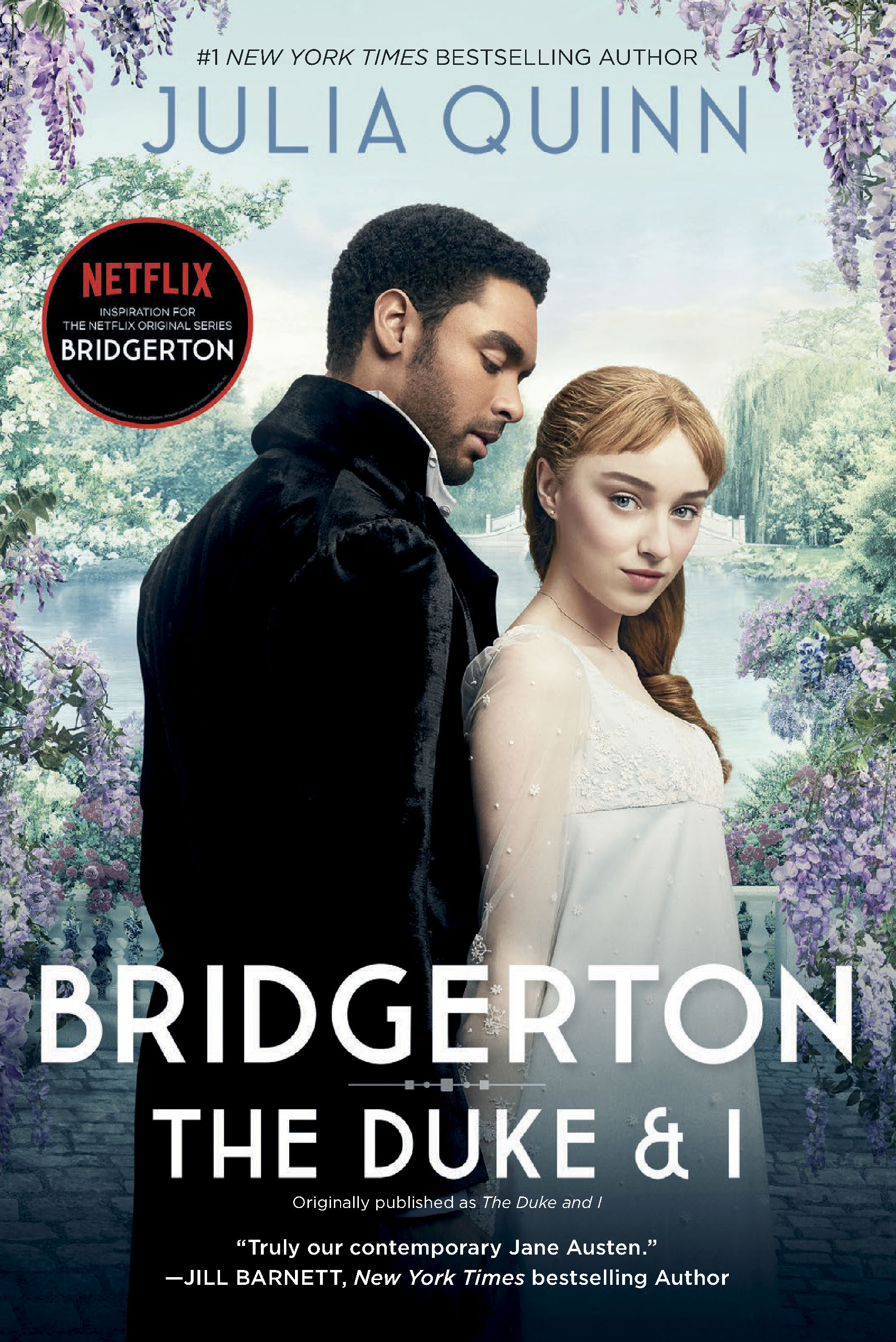 Book cover. Bridgerton: The Duke & I by Julia Quinn
