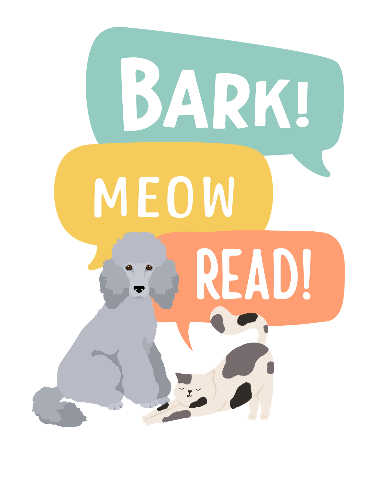 Bark! Meow! Read! Logo